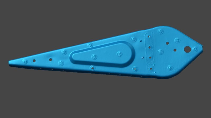 3D scan of a Beechcraft Bonanza aileron rib